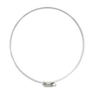 Collare per tubo in acciaio inox regolabile, 130-165 mm