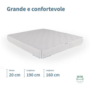 Materasso matrimoniale ortopedico anallergico 160x190 - NUBE