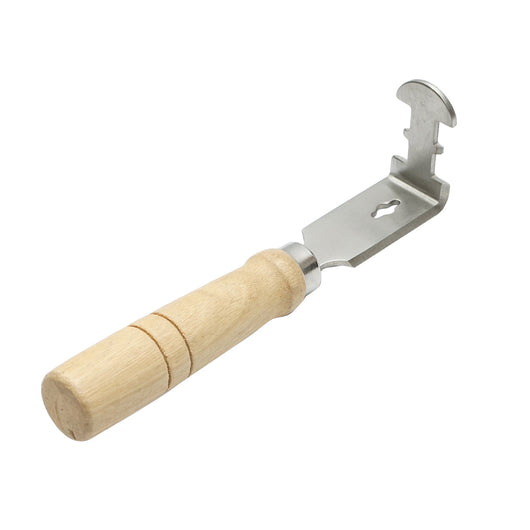 Coltello da apicoltore con manico in legno per la pulizia dei telaini di cera e propoli
