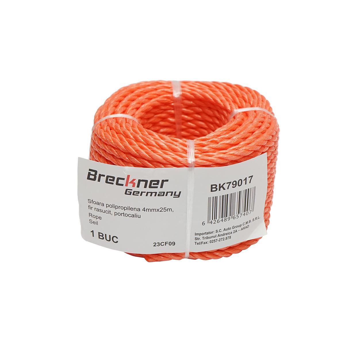 Corda in PP 4mm X 25m, arancione