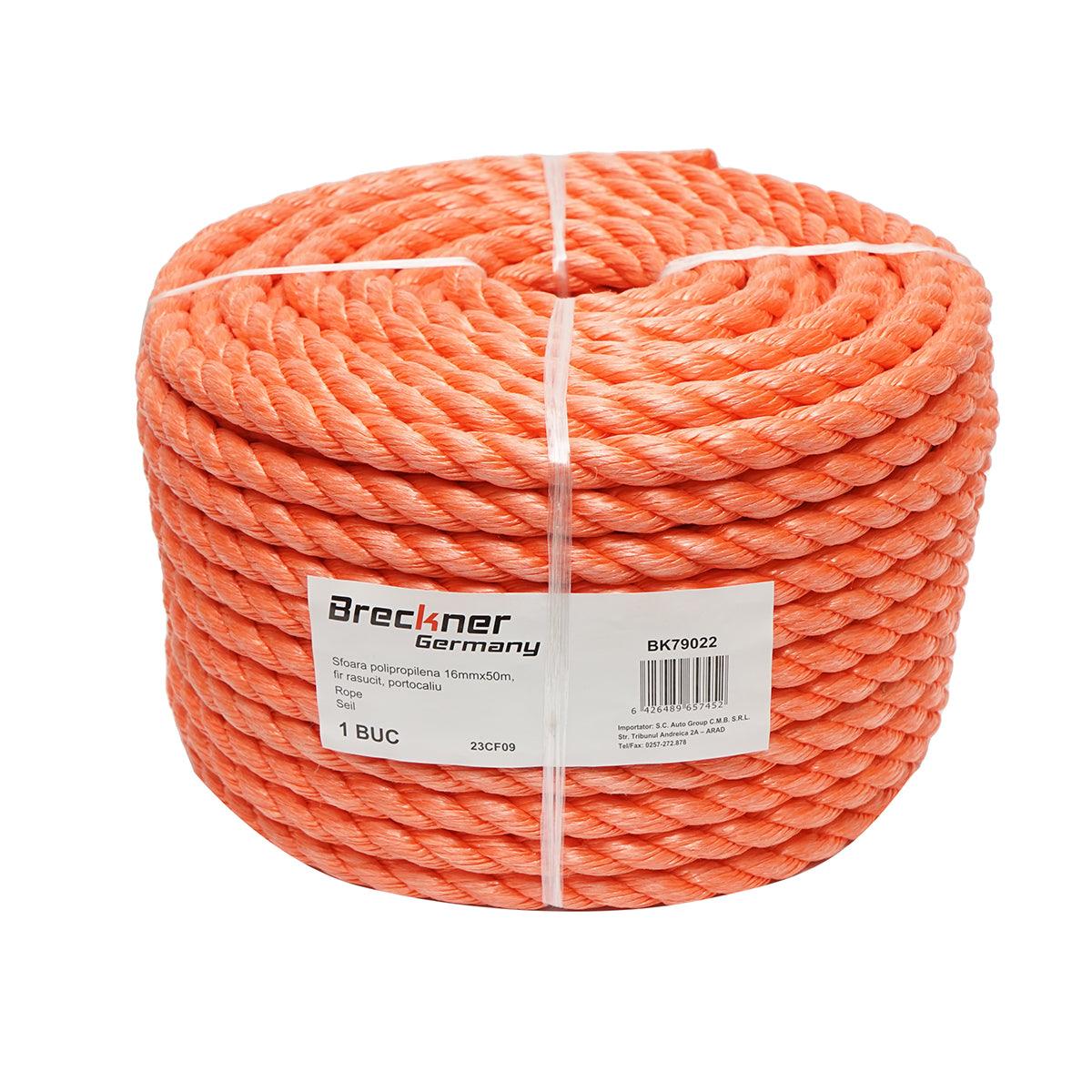 Corda in PP da 16 mm x 50 m, Arancione