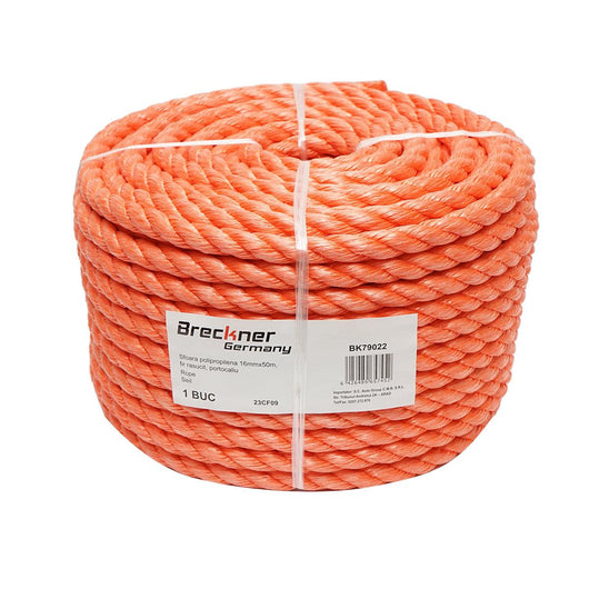 Corda in PP da 16 mm x 50 m, Arancione
