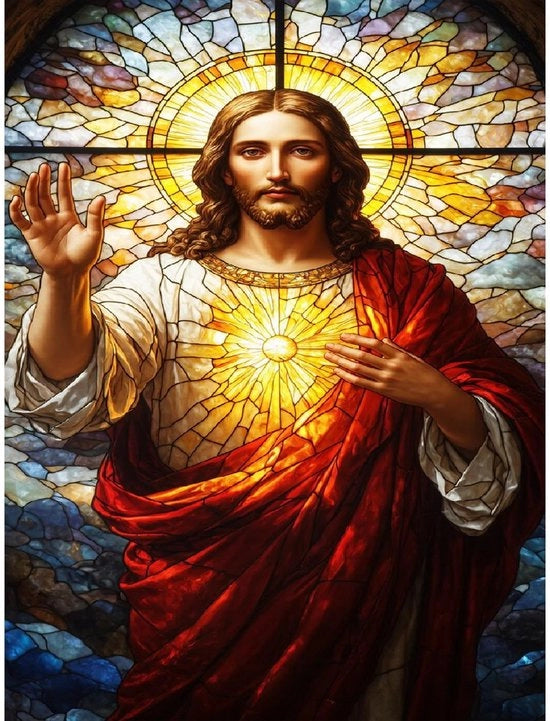 Decorazione da Tavolo per Natale 5D - 30 x 40 cm - Riduzione dello Stress - Pittura con Diamanti