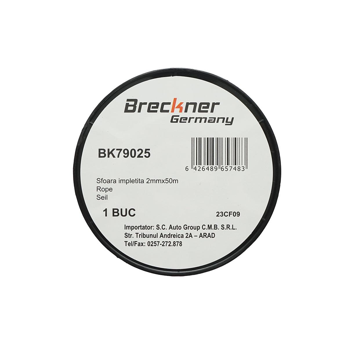 Corda Intrecciata 2mm x 50m, Rosso/Bianco, Breckner Germany