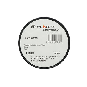 Corda Intrecciata 2mm x 50m, Rosso/Bianco, Breckner Germany