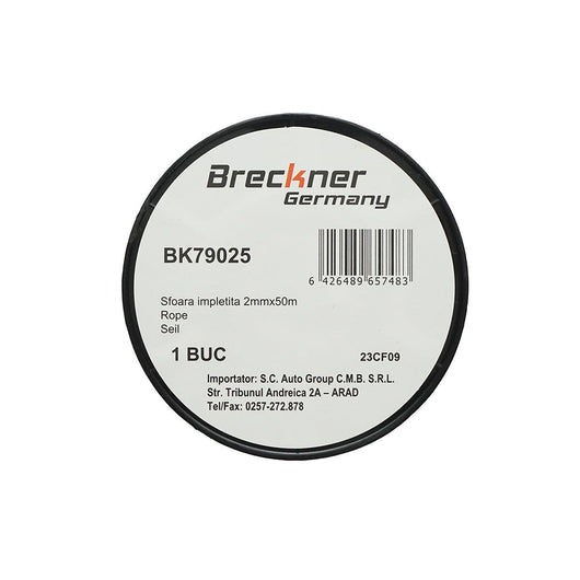 Corda Intrecciata 2mm x 50m, Rosso/Bianco, Breckner Germany