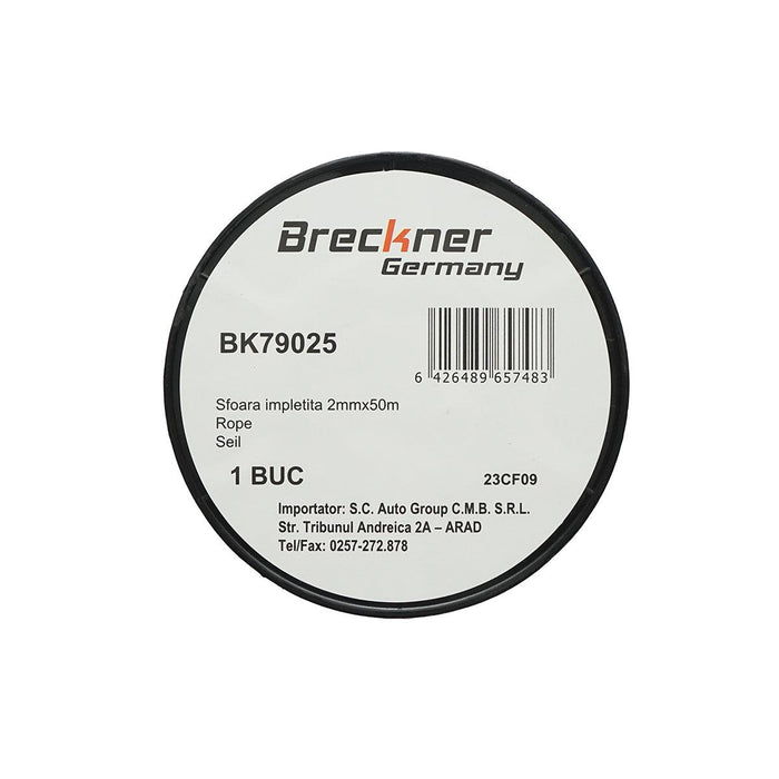 Corda Intrecciata 2mm x 50m, Rosso/Bianco, Breckner Germany