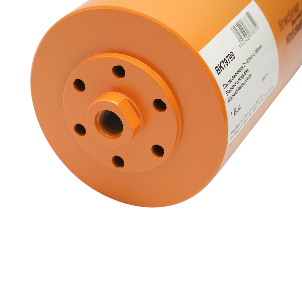 Corona diamantata 122x340mm con filettatura interna M16, foratura a secco per mattoni Breckner Germany