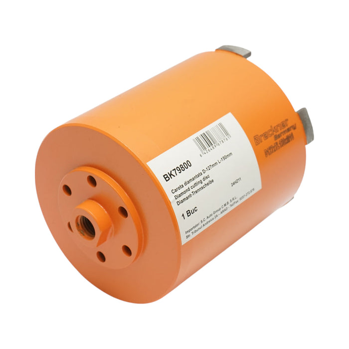 Corona diamantata 127x150mm con filettatura interna M16, foratura a secco per mattoni Breckner Germany