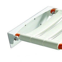 Sedile per doccia ribaltaltabile inox lucido/arancio