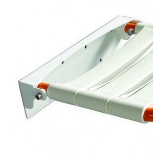 Sedile per doccia ribaltaltabile inox lucido/arancio