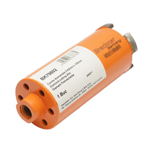 Corona diamantata 62x150mm con filettatura interna M16, foratura a secco per mattoni Breckner Germany