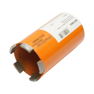 Corona diamantata 82x150mm con filettatura interna M16, foratura a secco per mattoni Breckner Germany