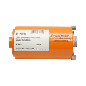 Corona diamantata 82x150mm con filettatura interna M16, foratura a secco per mattoni Breckner Germany