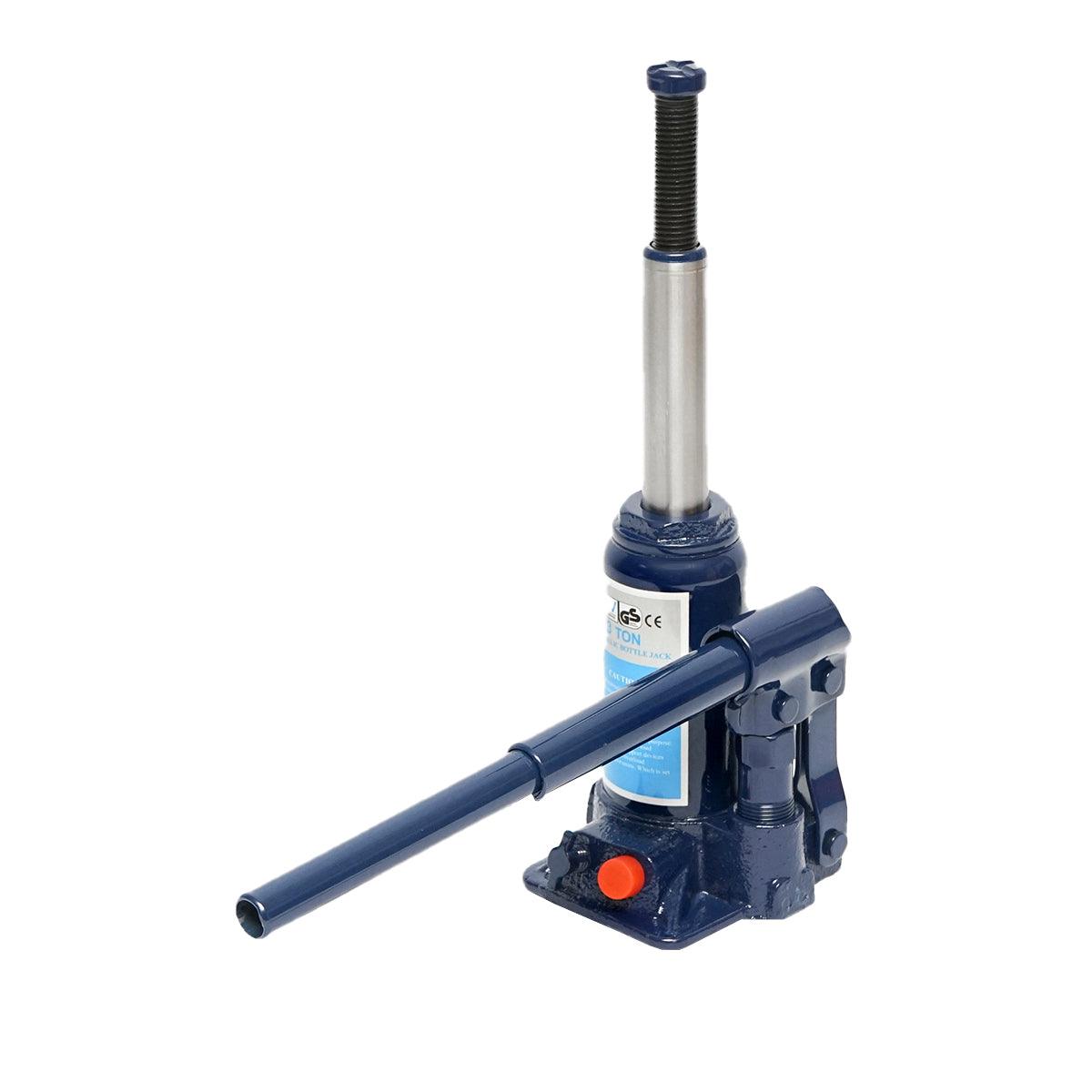 Cric a bottiglia idraulico 3 tonnellate Martinetto Idraulico Jack Bottiglia 3 Ton Valvola di Sovraccarico