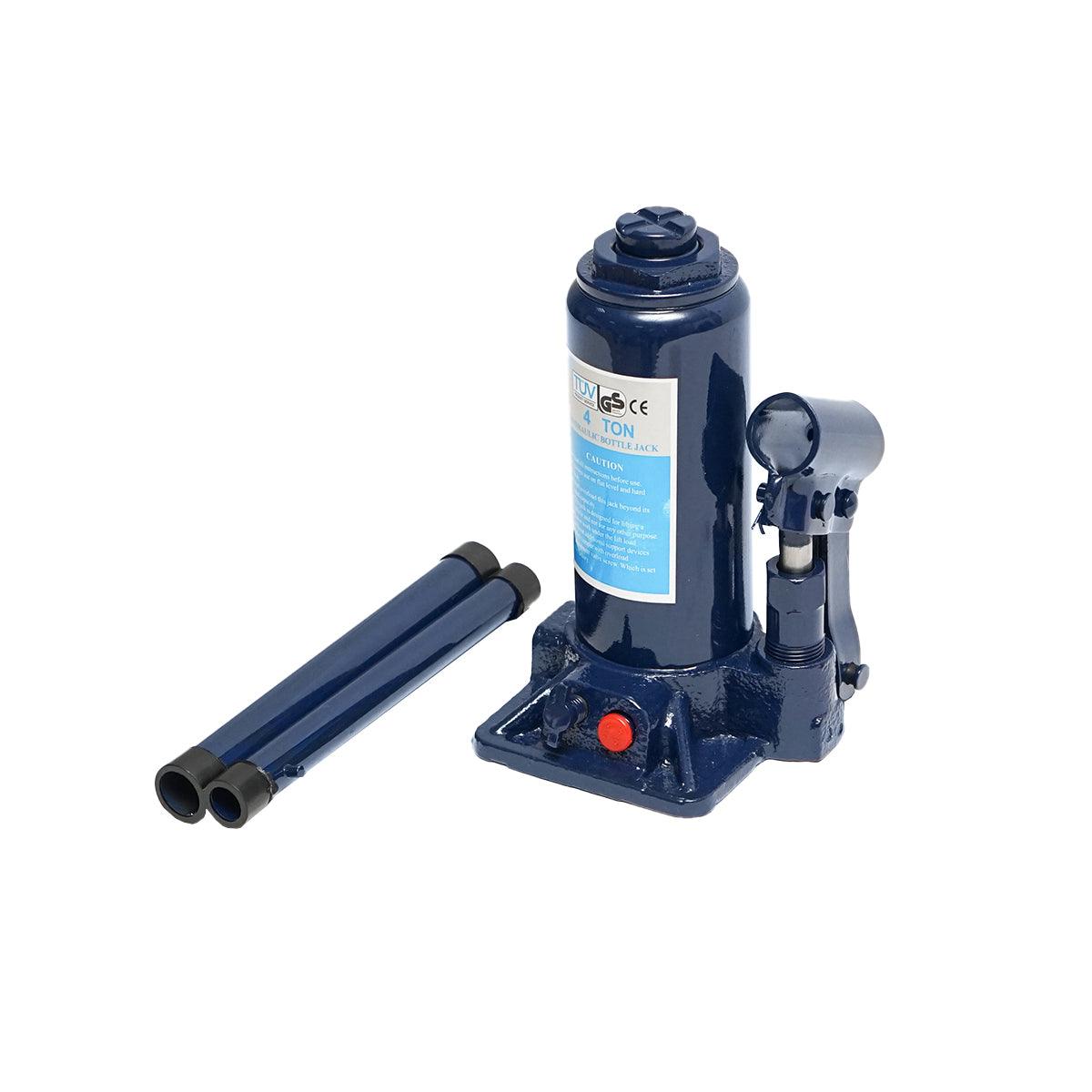 Cric a bottiglia idraulico 4 tonnellate Martinetto Idraulico Jack Bottiglia 4 Ton Valvola di Sovraccarico