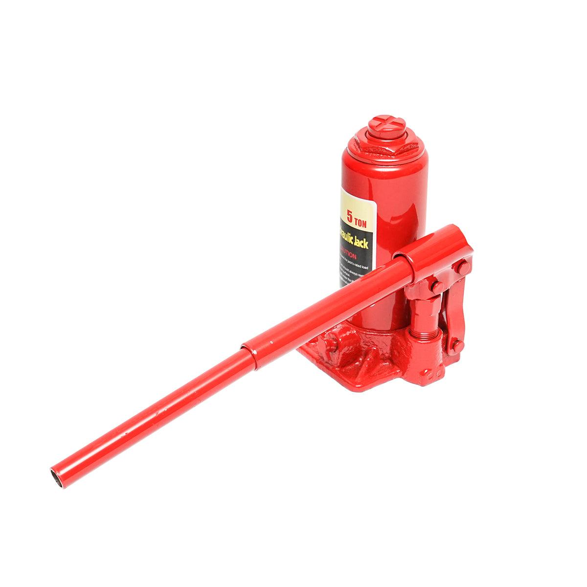 Cric a bottiglia idraulico 5 tonnellate Martinetto Idraulico Jack Bottiglia 5 Ton