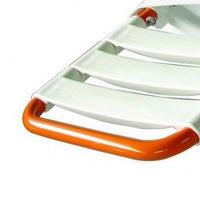 Sedile per doccia ribaltaltabile inox lucido/arancio
