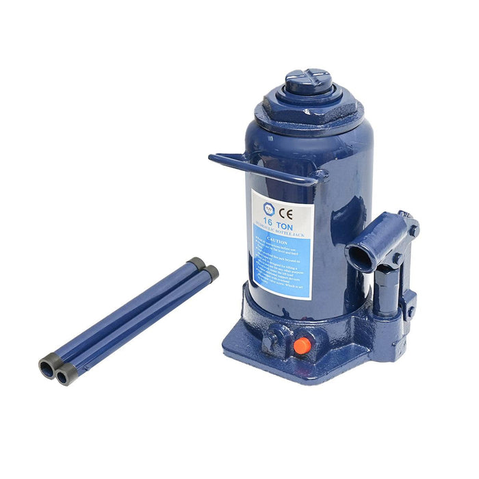 Cric a bottiglia idraulico Doppio Pistone 16 tonnellate Martinetto Idraulico Jack Bottiglia 16 Ton