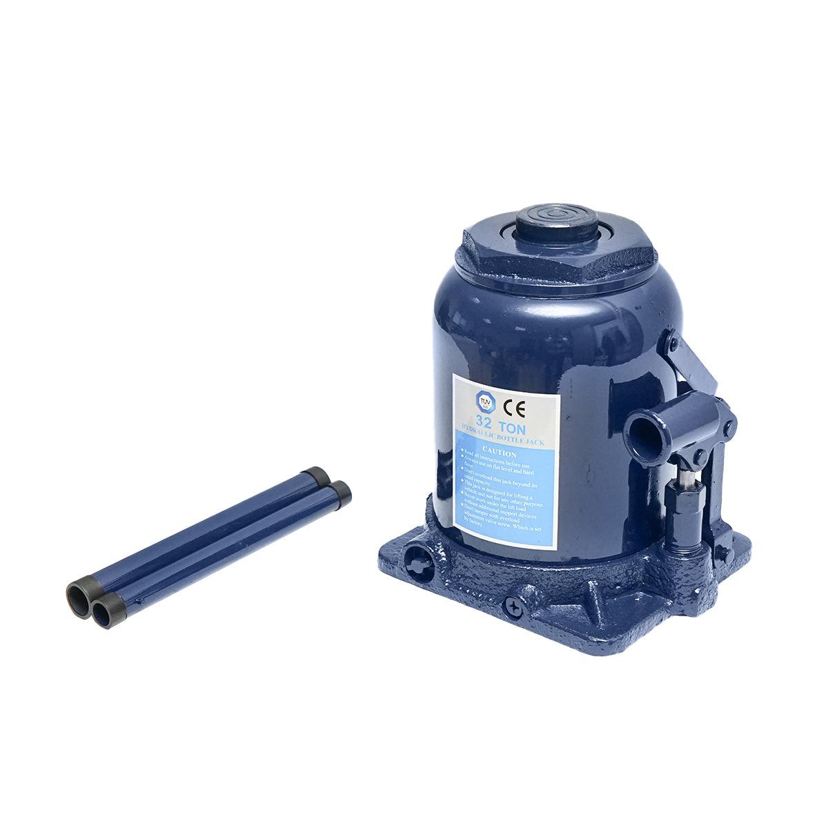 Cric a bottiglia idraulico Doppio Pistone 32 tonnellate Martinetto Idraulico Jack Bottiglia 32 Ton