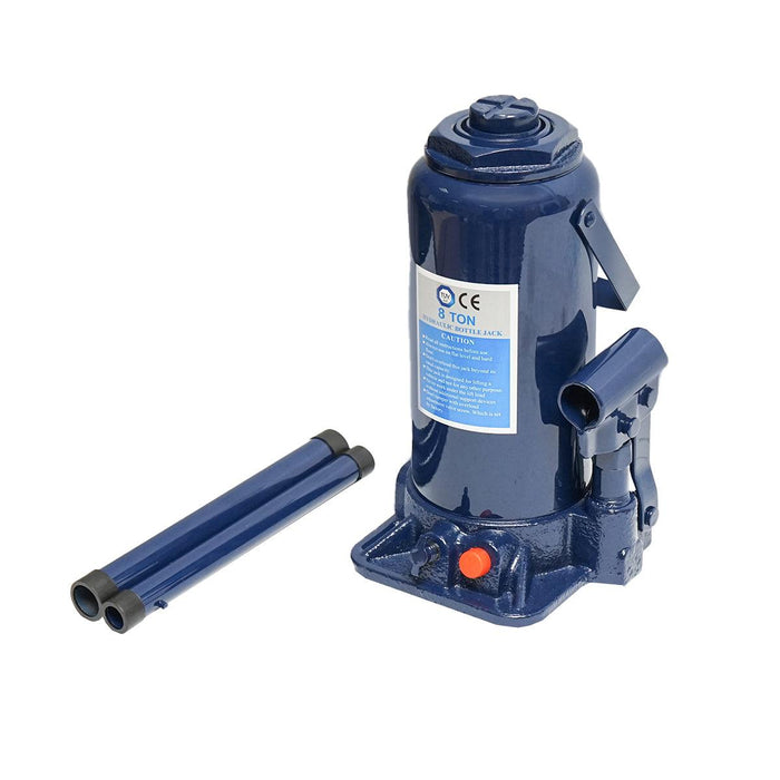Cric a bottiglia idraulico Doppio Pistone 8 tonnellate Martinetto Idraulico Jack Bottiglia 8 Ton