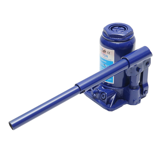 CRIC A BOTTIGLIA IDRAULICO Martinetto idraulico con doppio pistone 5 tonnellate 154mm