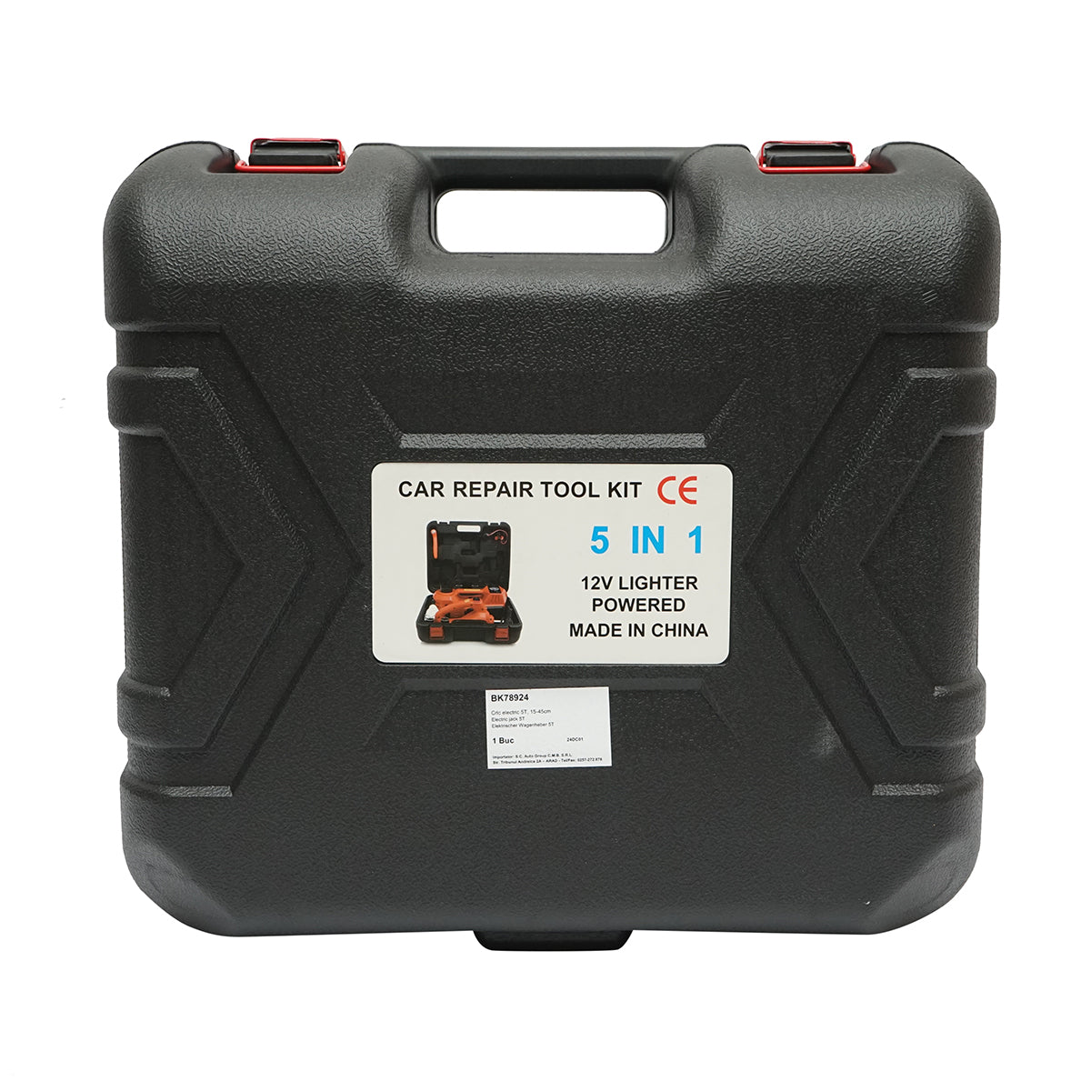 Cric idraulico elettrico 5T con compressore d’aria e chiave a impulsi 12V Breckner Germany