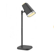 Trade Shop - Lampada 2 In 1 Ricaricabile Scrivania Applique A Led 6w Touch Dimmerabile Cct Bl-1008 - Nero