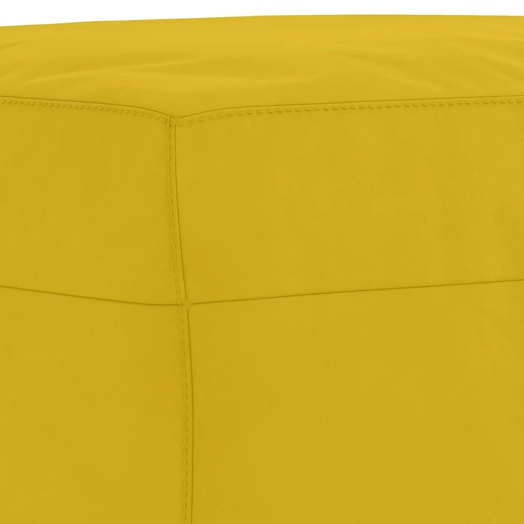 Set di Divani 3 pz Giallo in Velluto
