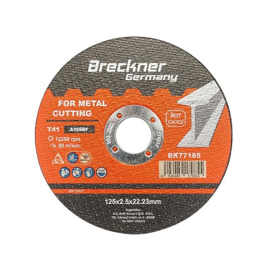 10 Dischi da Taglio T41 125x2.5x22mm per Metallo Disco Flessibili taglio Ferro per Smerigliatrice Angolare Mola Taglio Breckner Germany