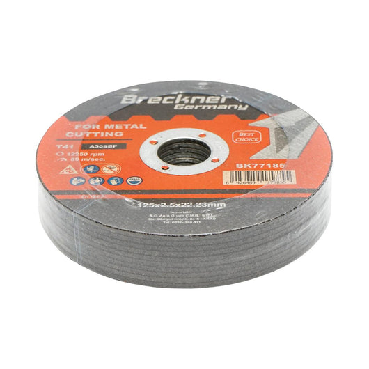 10 Dischi da Taglio T41 125x2.5x22mm per Metallo Disco Flessibili taglio Ferro per Smerigliatrice Angolare Mola Taglio Breckner Germany