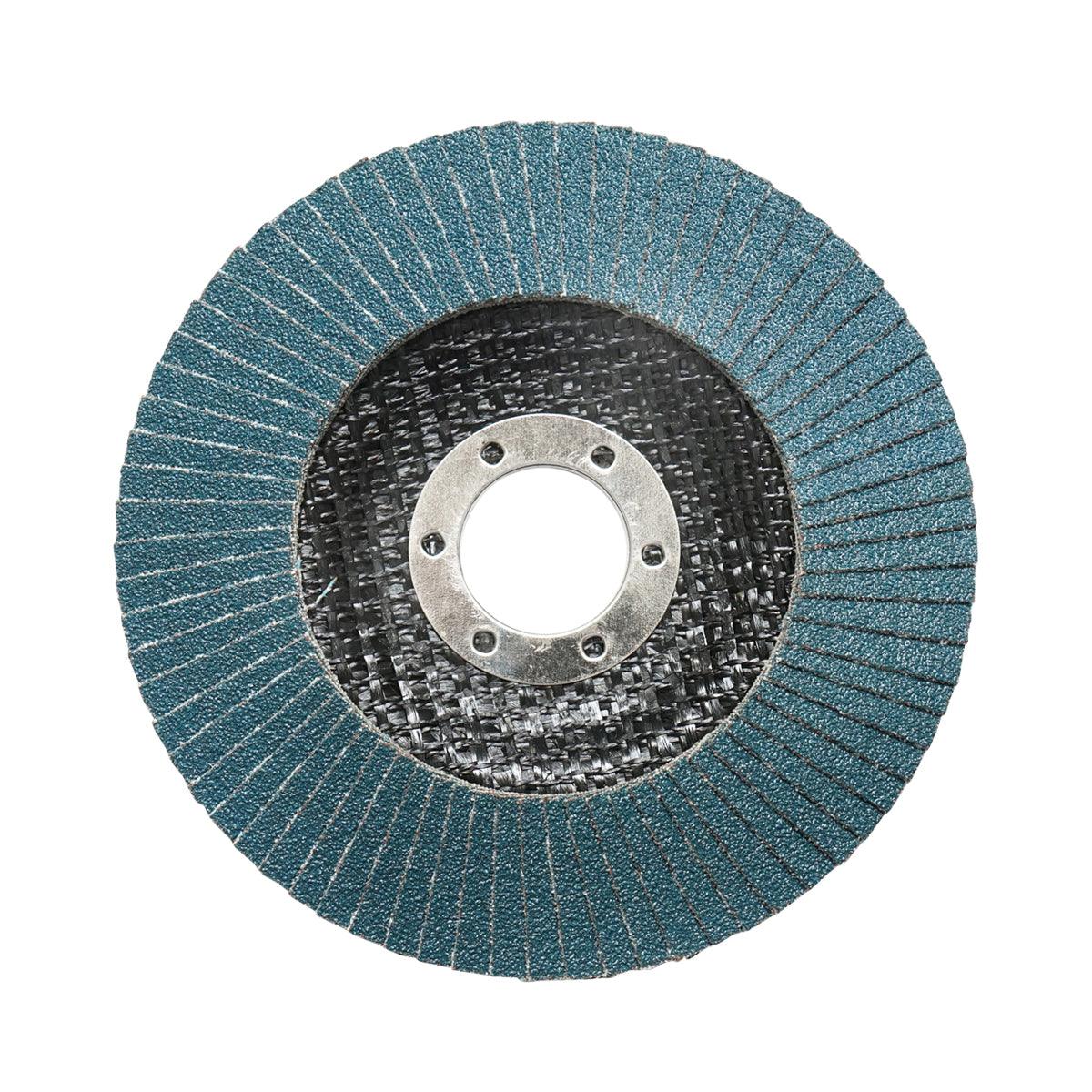 10 Dischi Lamellari Zirconio 115mm P100 per Acciaio INOX Metallo, Dischi Abrasivi, Disco Lamellare Breckner Germany