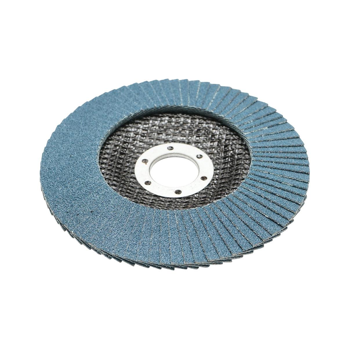 10 Dischi Lamellari Zirconio 125mm P100 per Acciaio INOX Metallo, Dischi Abrasivi, Disco Lamellare Breckner Germany