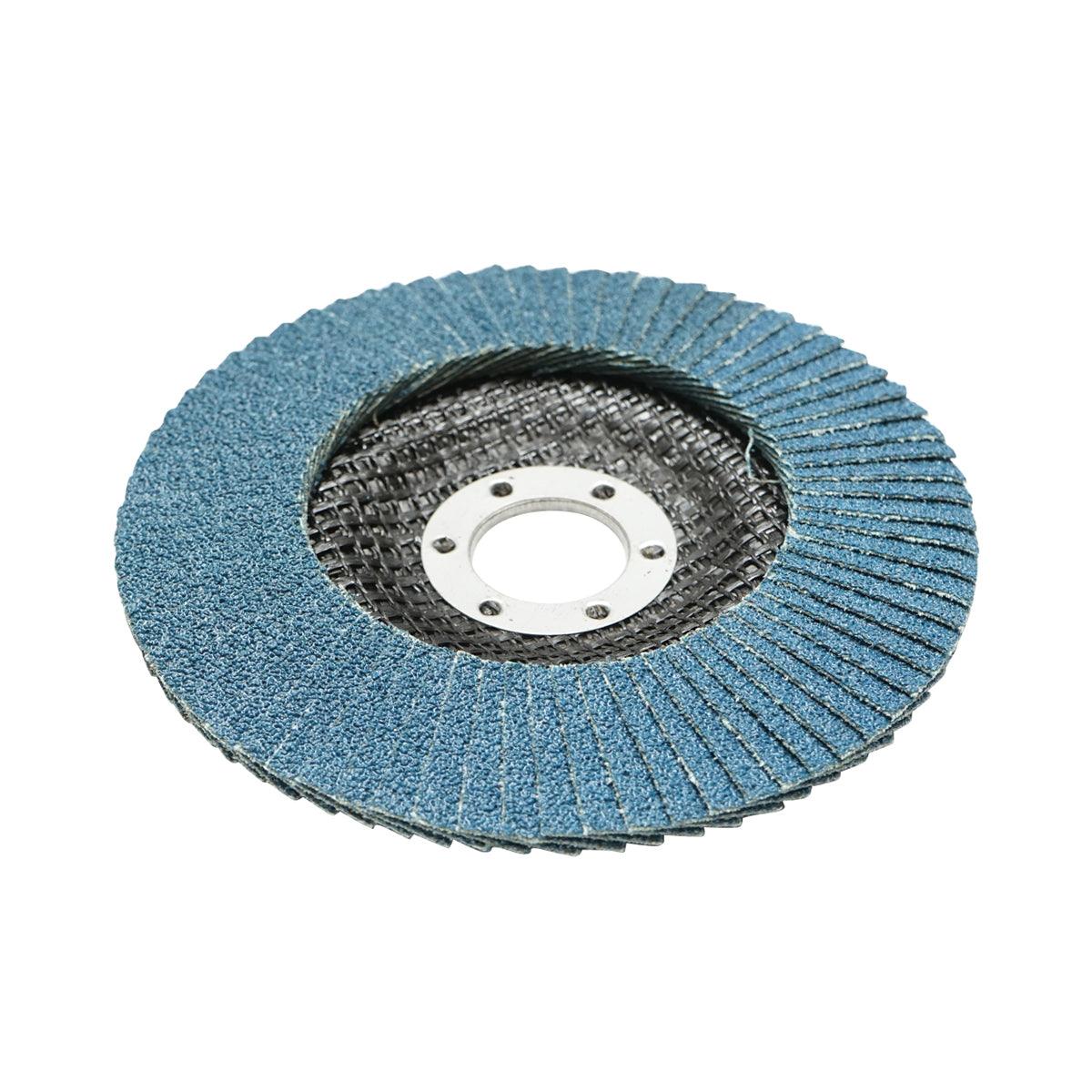 10 Dischi Lamellari Zirconio 125mm P60 per Acciaio INOX Metallo, Dischi Abrasivi, Disco Lamellare Breckner Germany