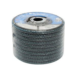 10 Dischi Lamellari Zirconio 125mm P60 per Acciaio INOX Metallo, Dischi Abrasivi, Disco Lamellare Breckner Germany