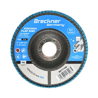 10 Dischi Lamellari Zirconio 125mm P80 per Acciaio INOX Metallo, Dischi Abrasivi, Disco Lamellare Breckner Germany