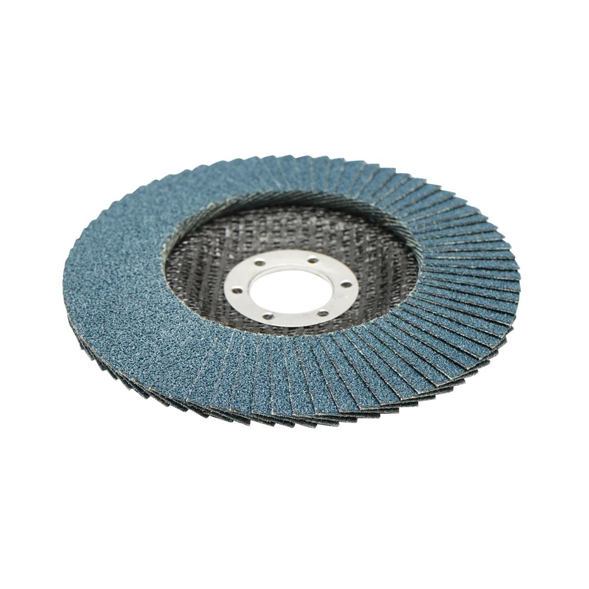 10 Dischi Lamellari Zirconio 125mm P80 per Acciaio INOX Metallo, Dischi Abrasivi, Disco Lamellare Breckner Germany