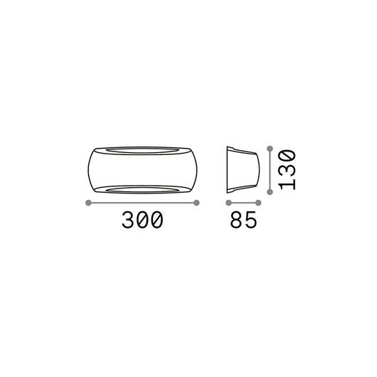 Appliques - Lampade Da Parete Febe-2 Metallo Bianco Led 6W 3000K Luce Calda