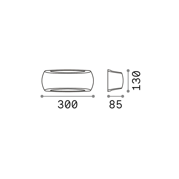 Appliques - Lampade Da Parete Febe-2 Metallo Bianco Led 6W 3000K Luce Calda