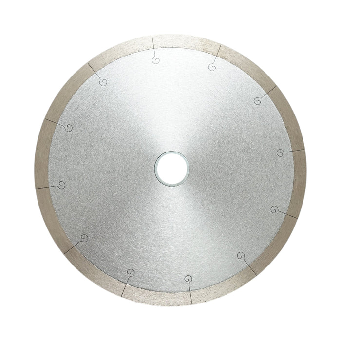 Disco diamantato frazionato continuo 230x30/25,4 mm, segmento 10 mm per piastrelle, maiolica, ceramica dura, marmo Breckner Germany