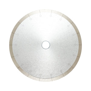 Disco diamantato frazionato continuo 250x30/25,4 mm, segmento 10 mm per piastrelle, maiolica, ceramica dura, marmo Breckner Germany