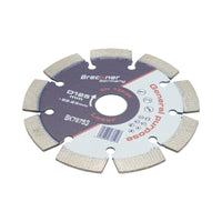 Disco diamantato segmentato 125x22,23 mm, segmento da 12 mm per calcestruzzo, pavimentazioni, mosaico, archi, mattoni Breckner Germany