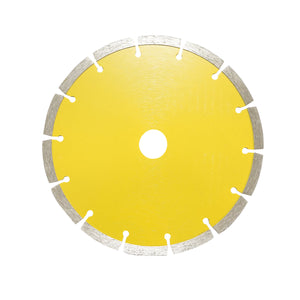 Disco diamantato segmentato 180x22,23mm, max. velocità. 8500 giri/min, taglio a secco per cemento, pietra, granito, marmo Crownman