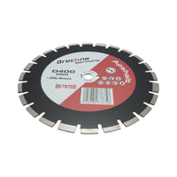 Disco diamantato segmentato 400x25,4 mm, segmento A40 12 mm per asfalto, calcestruzzo fresco Breckner Germany