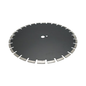 Disco diamantato segmentato 450x25,4 mm, segmento B40 12 mm per asfalto-calcestruzzo, mattoni, massetto Breckner Germany