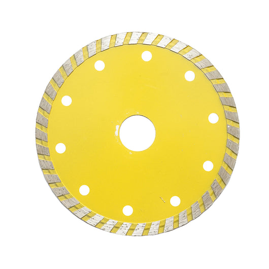 Disco diamantato sinterizzato turbo 125x22,23mm, max. velocità. 12200 giri/min, taglio a umido/a secco per pietra, arenaria, ceramica, marmo Crownman