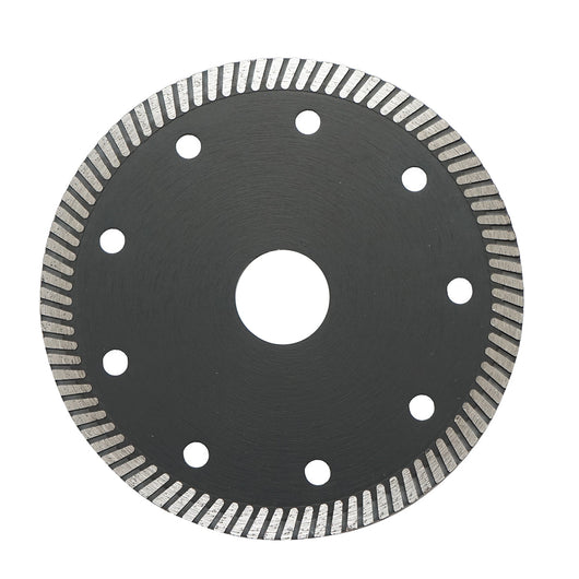 Disco diamantato turbo 115x22.23x1.35 mm, velocità massima 13.300 giri/min, taglio a umido/asciutto per pietra e piastrelle ceramiche, Crownman.