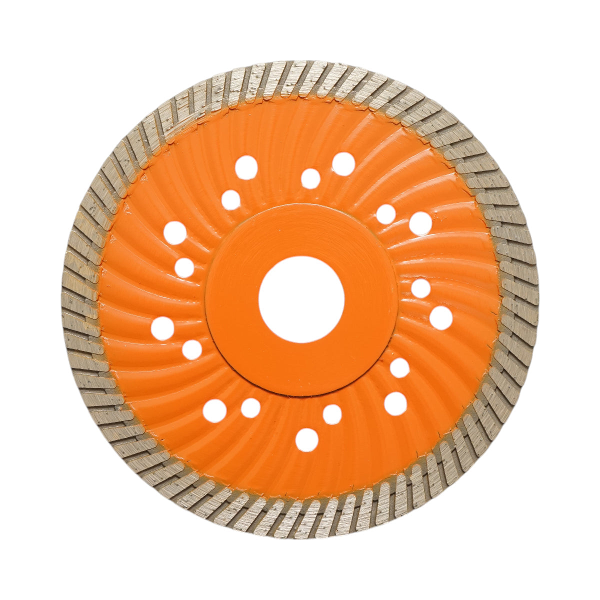 Disco diamantato turbo 125x22,23 mm, segmento 10 mm per piastrelle, autobloccanti, mosaici, pietre dure, marmo, granito Breckner Germany