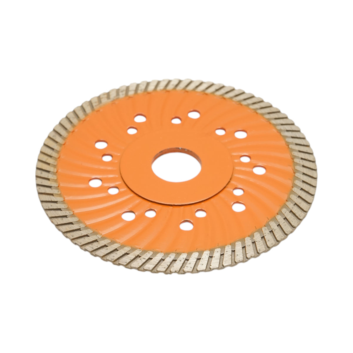 Disco diamantato turbo 125x22,23 mm, segmento 10 mm per piastrelle, autobloccanti, mosaici, pietre dure, marmo, granito Breckner Germany