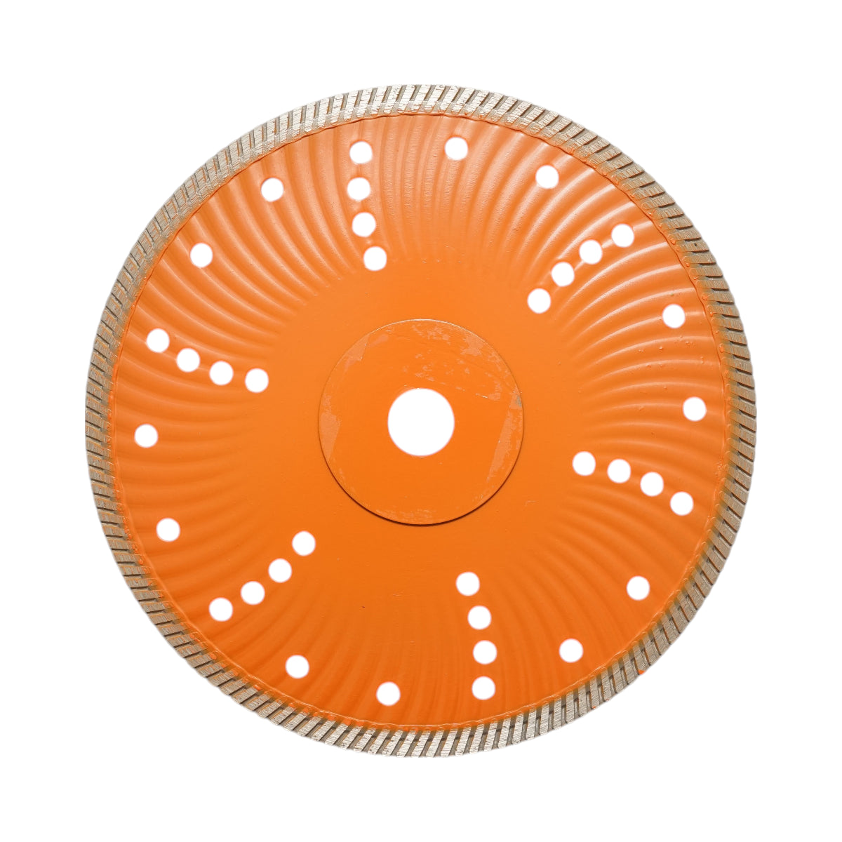 Disco diamantato turbo 230x22,23 mm, segmento 10 mm per piastrelle, autobloccanti, mosaici, pietre dure, marmo, granito Breckner Germany